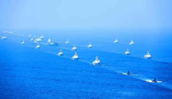 国防部回应“国产航母+055万吨大驱青岛受阅”